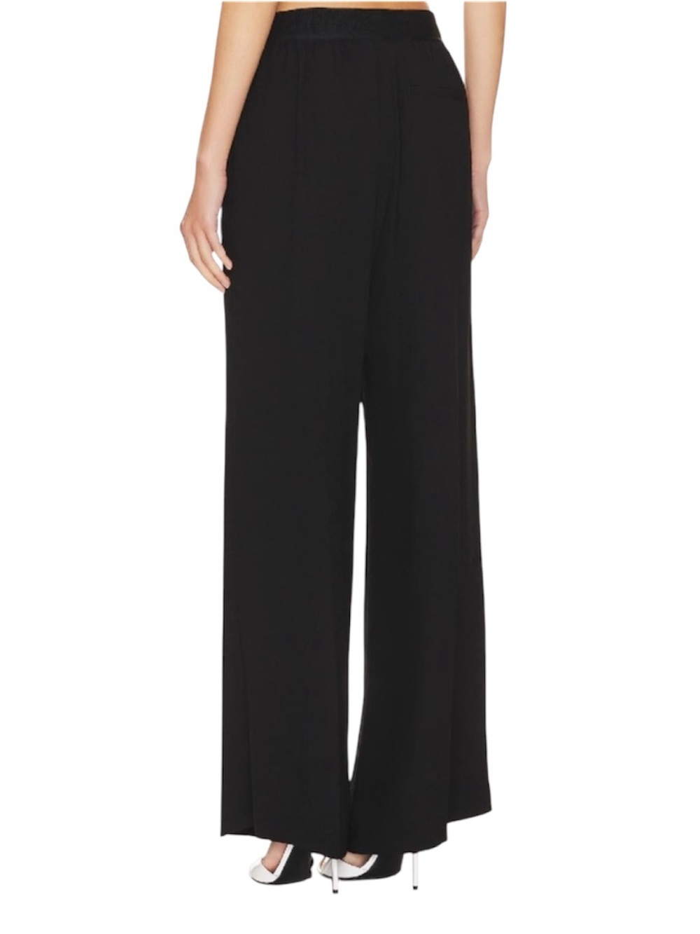 SPANX Crepe Trouser Pant #20542R Classic Black Size M - Picture 3 of 11